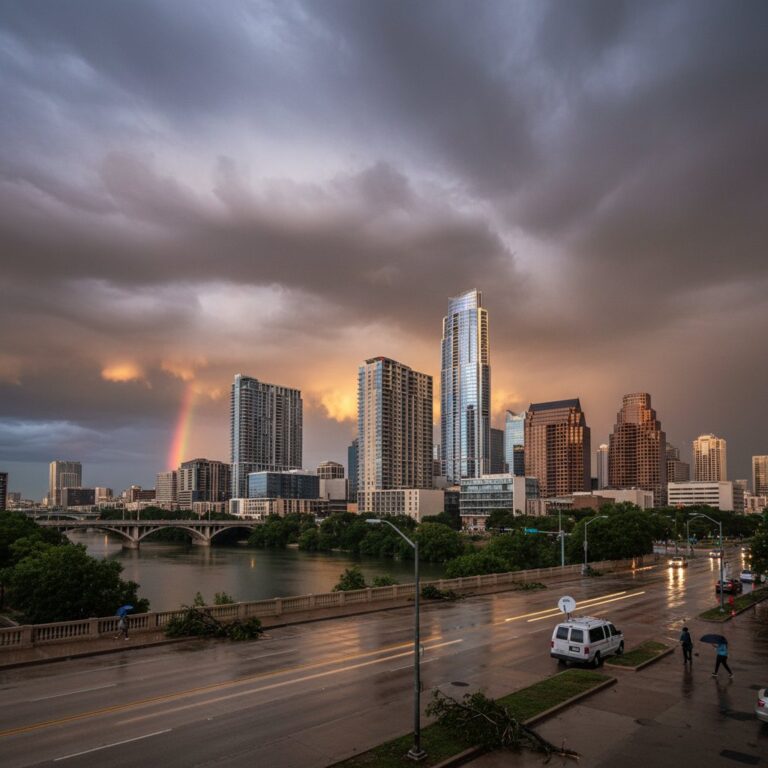 Austin, Texas Basks in Afterglow of Severe Storm System