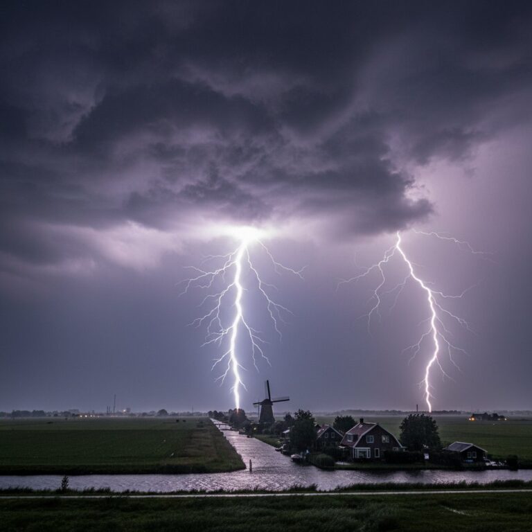 Netherlands Lightning Storm: 100,000 Strikes in 6 Hours Sparks Chaos