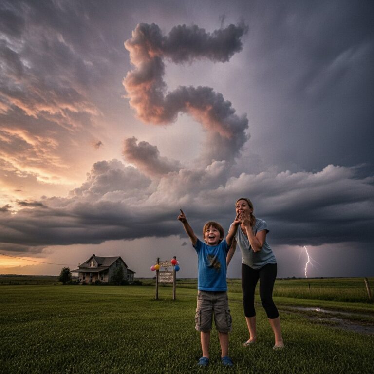 Cloud Shapes a ‘5’ on Boy’s 5th Birthday: A Weather Phenomenon Explained
