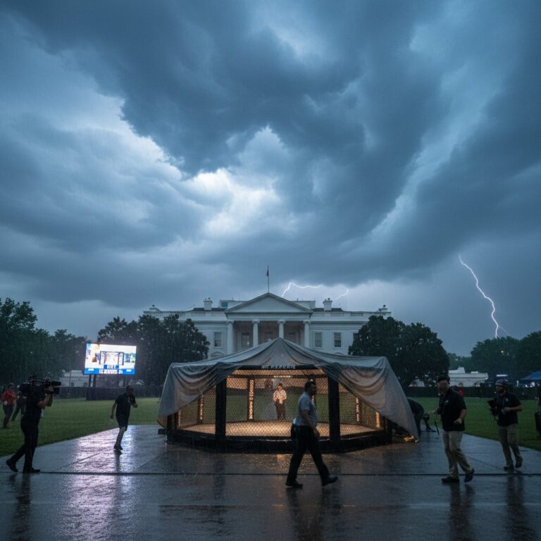 Storm Threat Looms Over UFC Freedom 250 at White House Fight Night